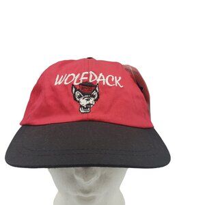 North Carolina State University Wolfpack Adjustable Leather Staro Hat 1992 Tag